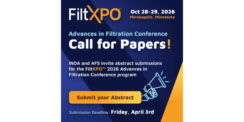 FiltXPO™ 2026 Opens Abstract Submissions for Filtration Forum